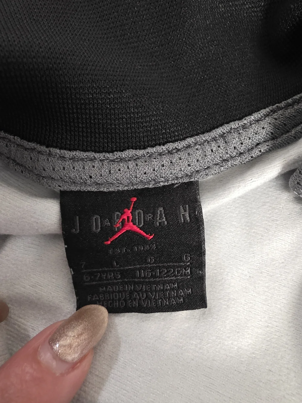 Jordan Boys Heathered Gray Track Pants & Jacket Set And Another Track Set 6-7